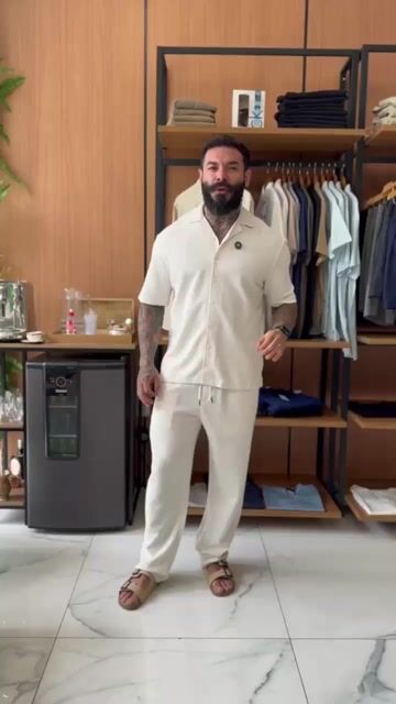 Video de Conjunto Camisa e calça Schmitt for men REF. 515