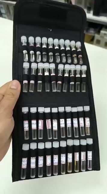 Video de Estojo Demonstrador Para 40 Amostras De 1ml Maleta Flaconete