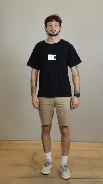 Vídeo de Bermuda Sarja Masculina Bolso Faca Skinny Gandhi Go Outside