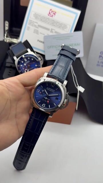 Video de Panerai Luminor Dieci Giorni GMT 43mm - AÇO/MOSTRADOR AZUL - COURO