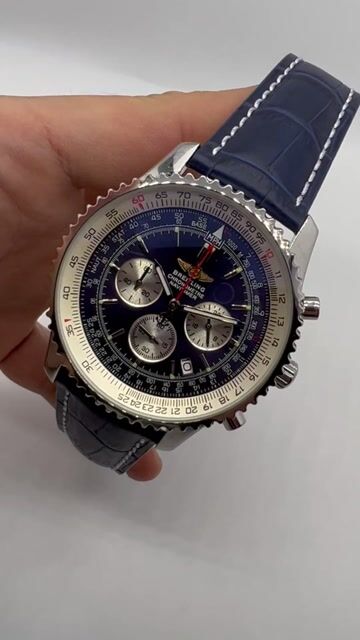 Video de Breitling Navitimer 43mm - AÇO/MOSTRADOR AZUL - COURO