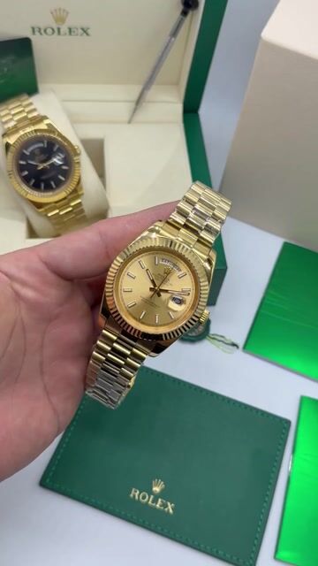 Video de Rolex Day-Date President 40mm - Mostrador amarelo