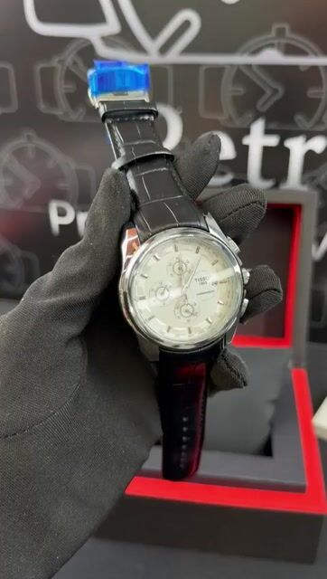 Video de Tissot chronograph 41mm - AÇO/MOSTRADOR BRANCO - COURO