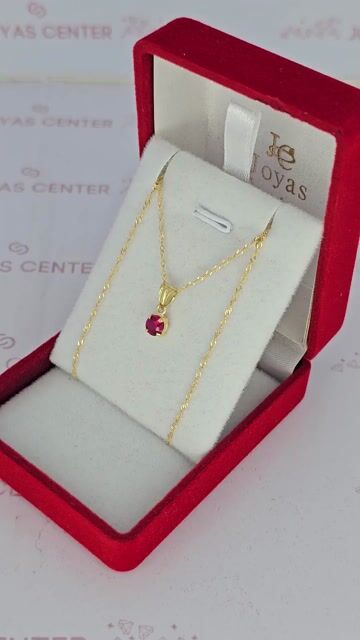 Video de Collar Oro 18k Dije Susano Circular Blanco Rojo Rosa C2022