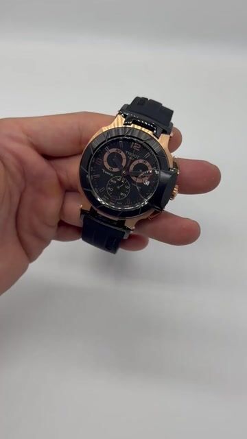 Video de Tissot T-Race 45mm- AÇO COM ROSE/MOSTRADOR PRETO - SILICONE