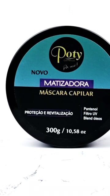 Vídeo de Máscara Capilar Matizadora 300g Poty Cosméticos
