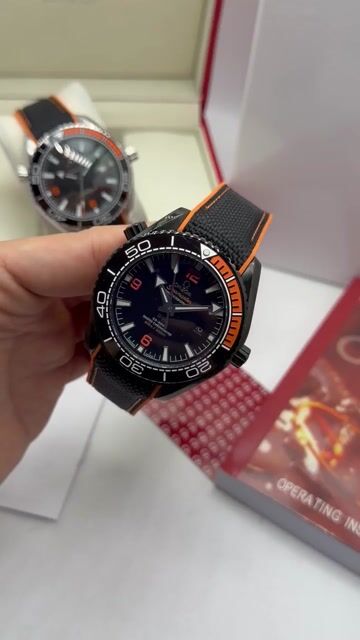 Video de Omega Seamaster 42mm - AÇO PRETO/MOSTRADOR PRETO - NYLON - (ADVOGADO)
