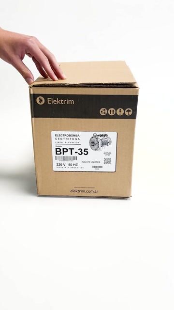 Video de Bomba centrífuga BPT 35 1 HP monofásica 220 V | Elektrim