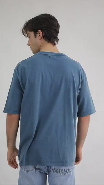 Video de Remera oversize Acid wash Enjoy Indigo