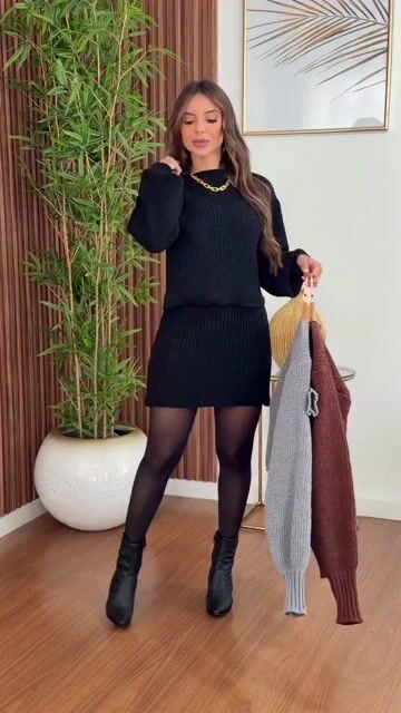 Video de Conjunto Tricô Mousse Larissa Preto