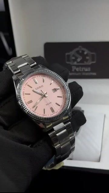 Video de Casio 40mm - AÇO/MOSTRADOR ROSA