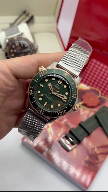 Video de Omega Seamaster 42mm - SUPER CLONE - AÇO/MOSTRADOR VERDE