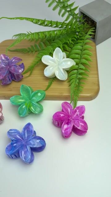 Video de Pack 6 Pinzas Hibiscus Mármol