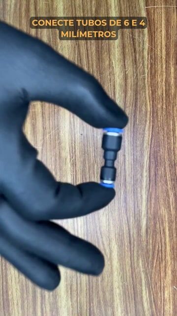 Vídeo de União Redução 06 x 04 mm Conector Pneumático Push- in
