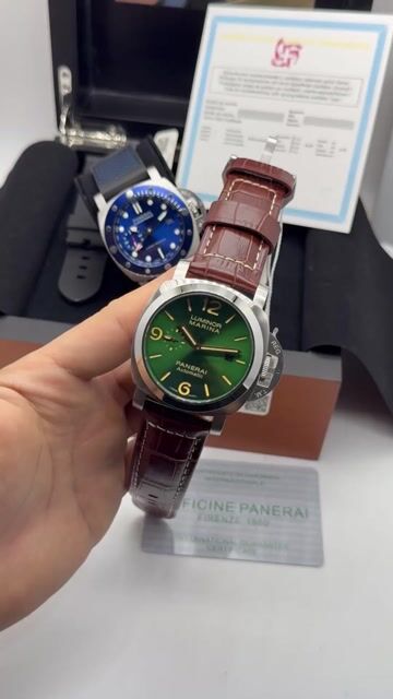 Video de Panerai Luminor Marina 47mm - AÇO/MOSTRADOR VERDE - COURO