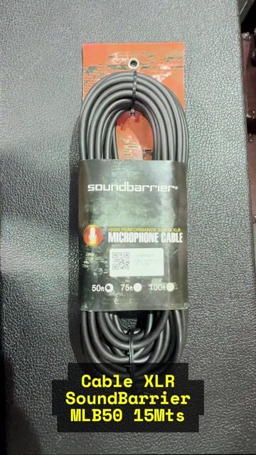 Video de Cable Balanceado XLR a XLR Sound Barrier MLB50 Profesional 15 Metros