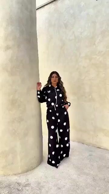 Vídeo de Conjunto Pantalona Poá Plus Size Nayara