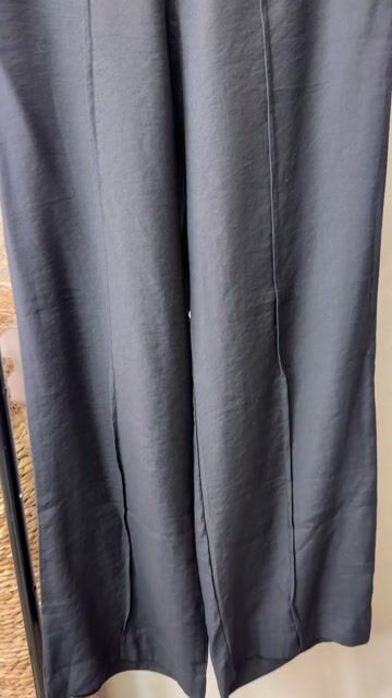 Video de Calça pantalona lisa preta Cod:30