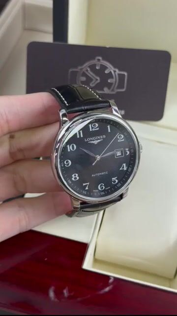 Video de Longines Automatic 40mm - AÇO/MOSTRADOR PRETO - COURO