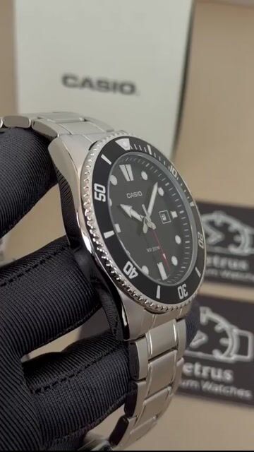 Video de Casio Duro MDV-107D-1A1 44mm - AÇO/MOSTRADOR PRETO