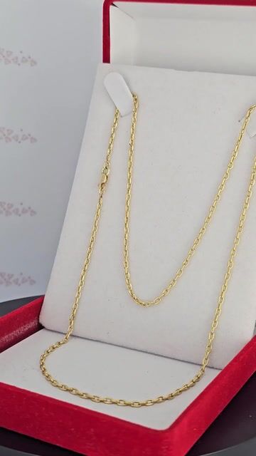 Video de Cadena Oro 18k Amarillo Forcet 50cm Mosqueton At - C2391