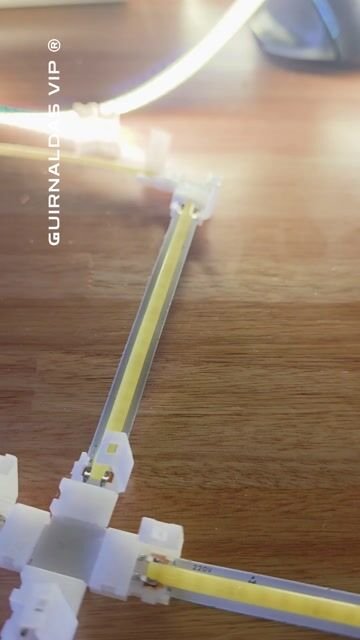 Video de Pack 5 Empalmes conector union tiras led 8mm cob luces