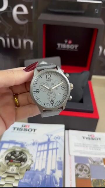 Video de Tissot 44mm - AÇO/MOSTRADOR CINZA - NYLON