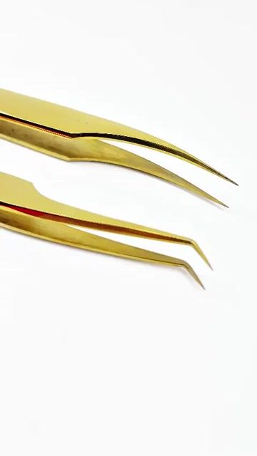 Video de Kit 2 Pinças de Extensão Cílios de Alta Precisão Autoclavável + Case