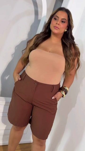 Vídeo de Bermuda Lorraine Marant Plus Size