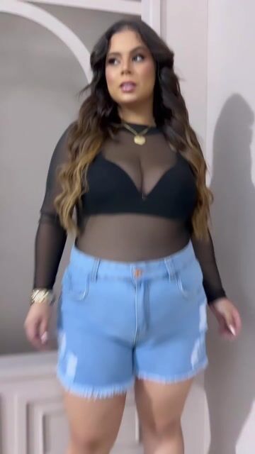 Vídeo de Body Ariel Tule Plus Size