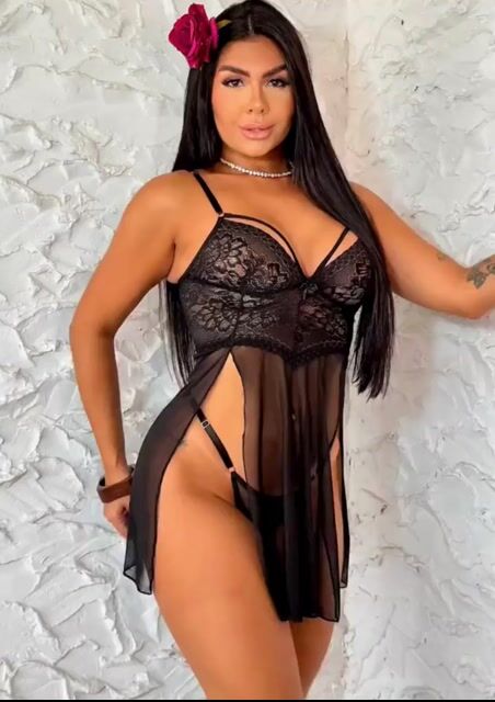 Video de CAMISOLA LINGERIE SEXY RECORTE ATREVIDA PRETO