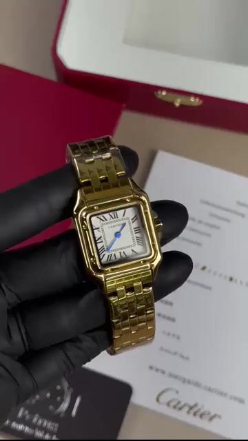 Video de Cartier Panthère 27mm - AÇO DOURADO/MOSTRADOR BRANCO