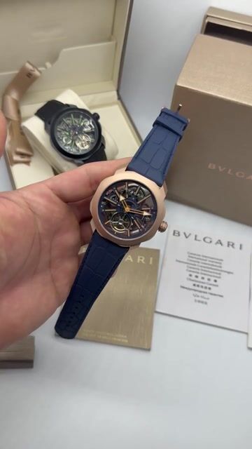 Video de Bvlgari Octo Roma Skeleton 44mm - AÇO ROSE/MOSTRADOR SKELETON - SILICONE