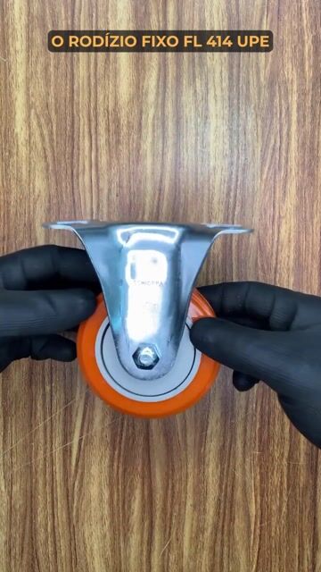 Vídeo de Rodízio Fixo Placa até 125 kg 4 Polegadas FL 414 UPE - SCHIOPPA