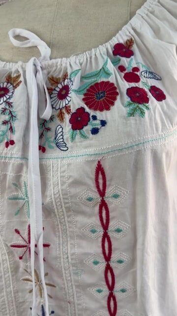 Video de Bata Boho Bordada 100% Algodão