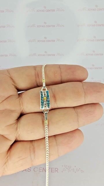 Video de Pulsera Oro/plata Bandera Argentina Pulida C2340