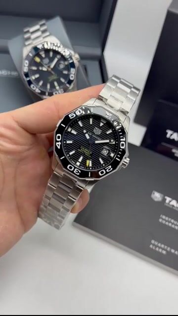 Video de TAG Heuer Aquaracer Calibre 5 43mm - AÇO/MOSTRADOR PRETO