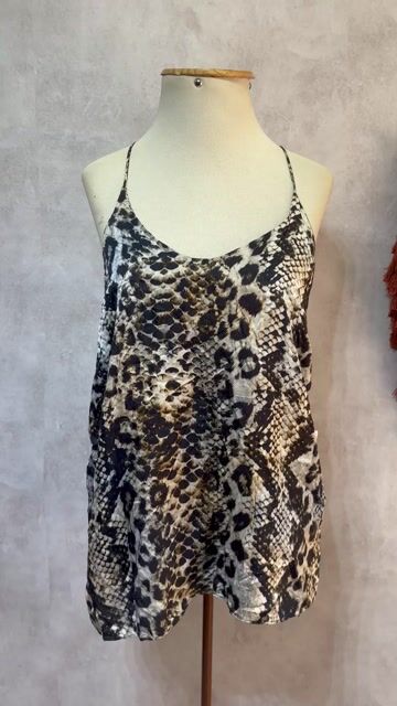 Video de Regata Animal Print Seda Pedrarias Colcci G