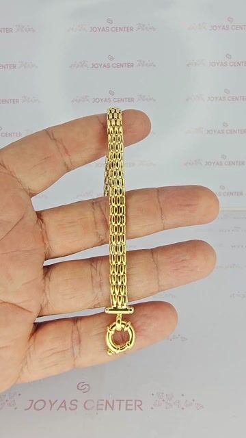 Video de Pulsera Oro 18k Phanter Cierre Marinero 18.5 Cm 13.5gr C2343