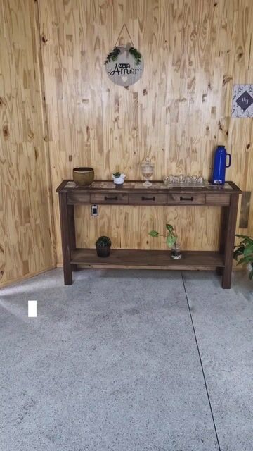 Vídeo de Aparador De Madeira Rustico Estilo Retrô Vintage 150Cm