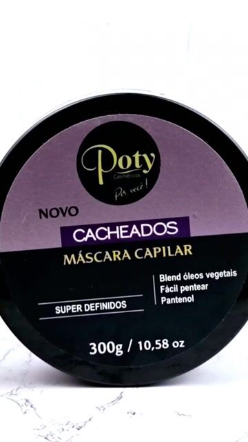Vídeo de Máscara Capilar Cacheados 300g Poty Cosméticos