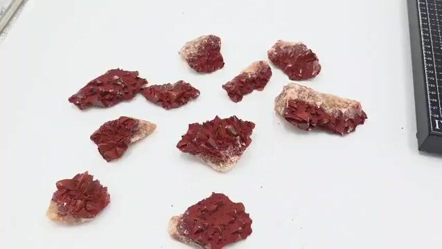 Video de 10 Piezas Ferro Calcita en Bruto | Espécimen 700 g