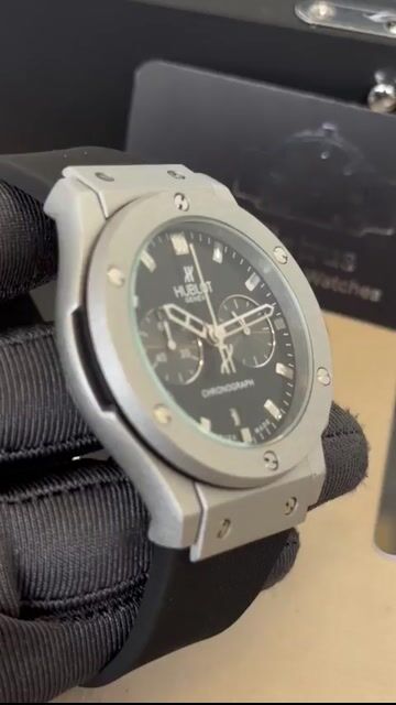 Video de Hublot Chrnograph 42mm - AÇO/MOSTRADOR PRETO - SILICONE