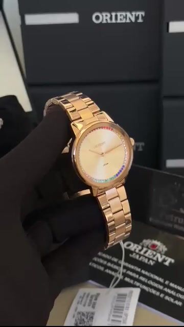 Video de Orient Eternal FGSS0210 33mm - AÇO ROSE/MOSTRADOR ROSE