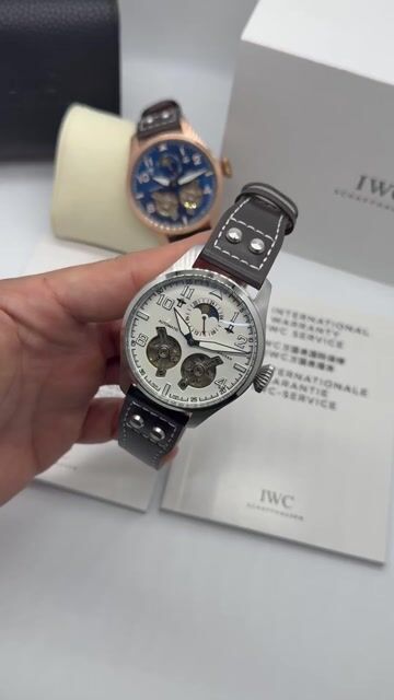 Video de IWC Tourbillon 43mm - AÇO/MOSTRADOR BRANCO - COURO
