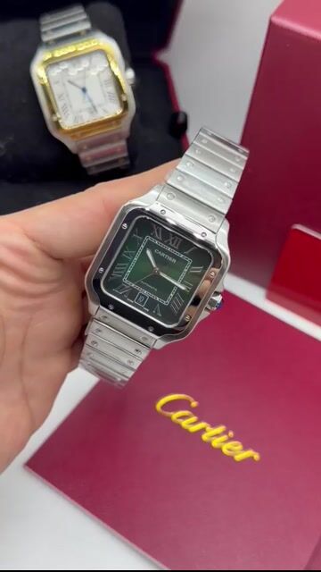 Video de Cartier Santos Dumont 40mm - AÇO/MOSTRADOR VERDE