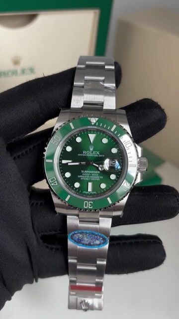 Vídeo de RELÓGIO ROLEX SUBMARINER VERDE HULK SUPER CLONE