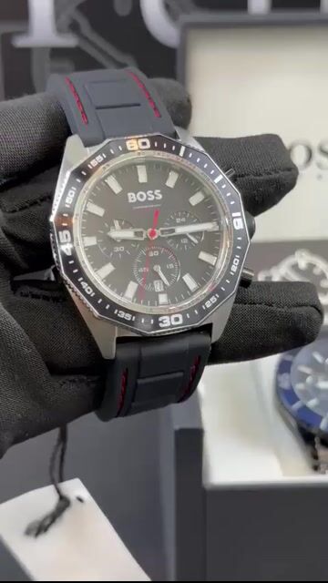 Video de Hugo Boss Energy 1513969 44mm - Aço/Mostrador Preto - SILICONE