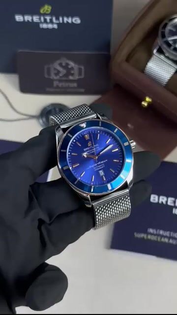 Video de Breitling Superocean 42mm - AÇO/MOSTRADOR AZUL