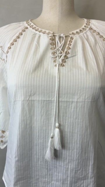Video de Bata Boho bordada cod:50591